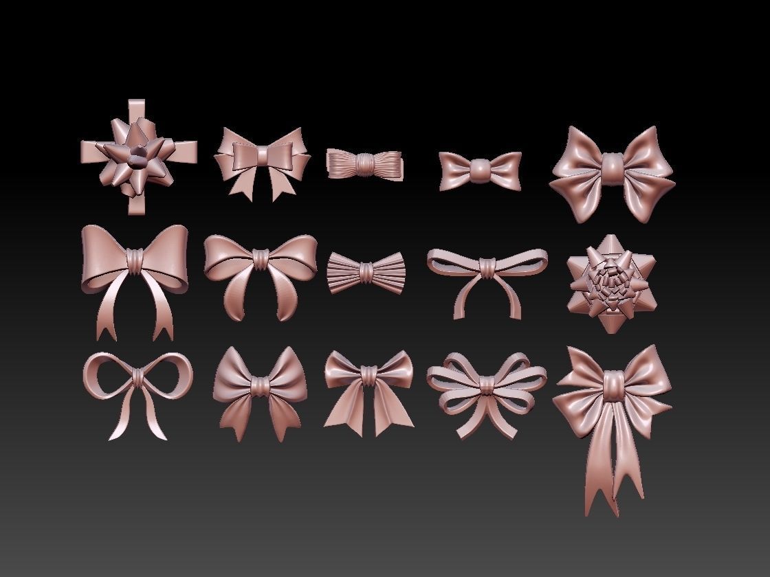 bows for print 3D print model_5