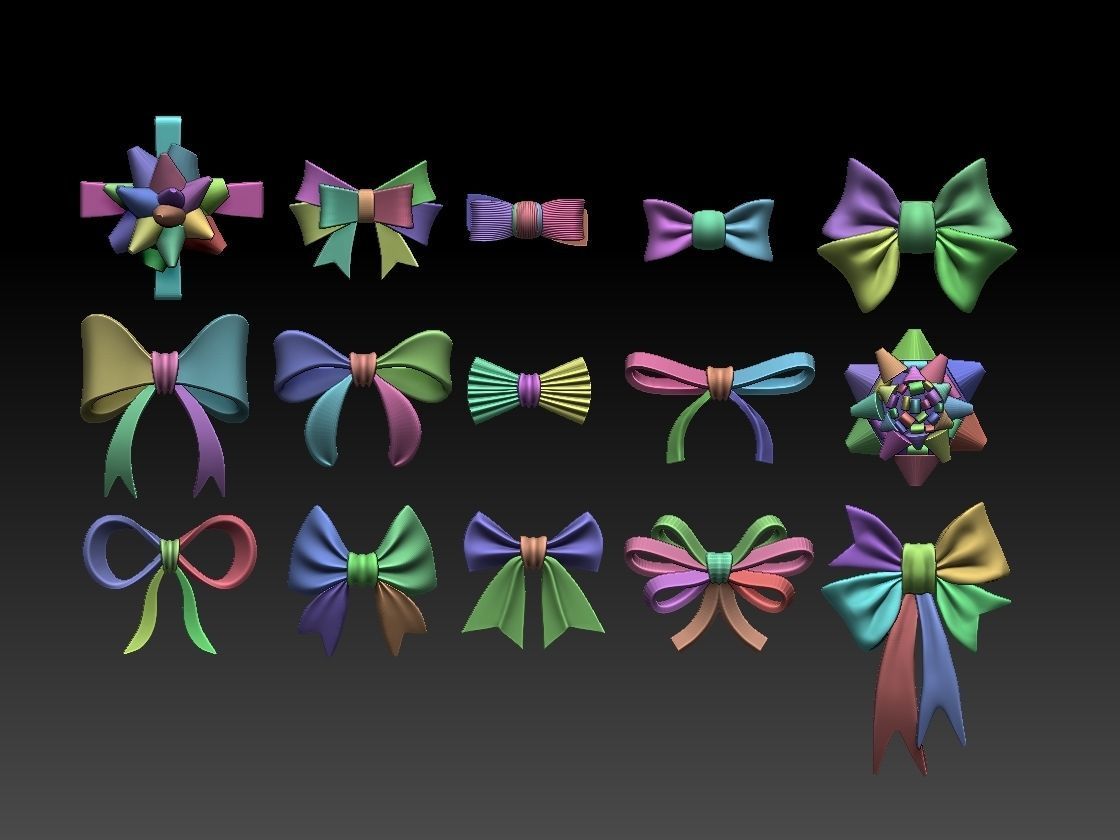 bows for print 3D print model_13
