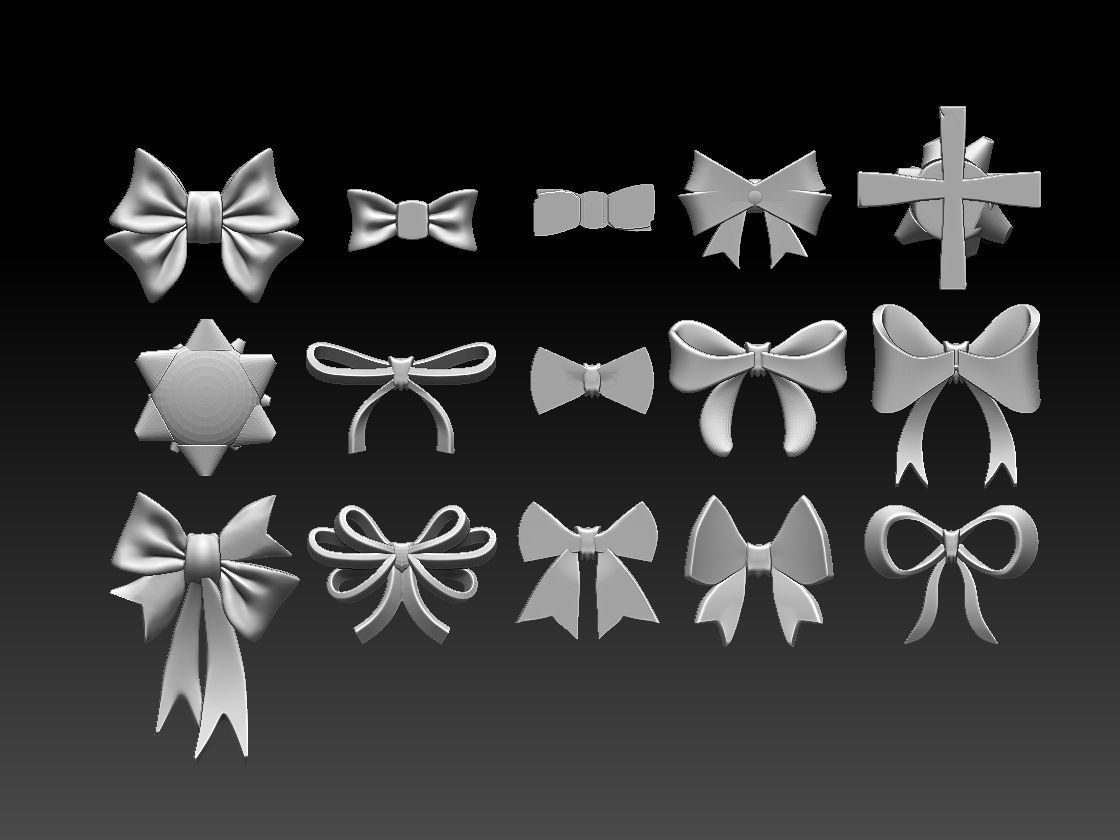 bows for print 3D print model_6
