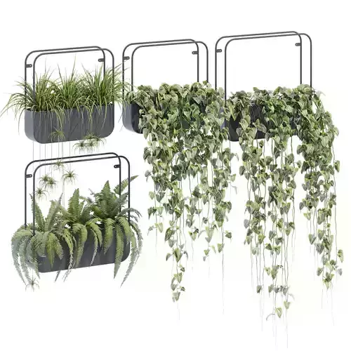 Metal wall planters