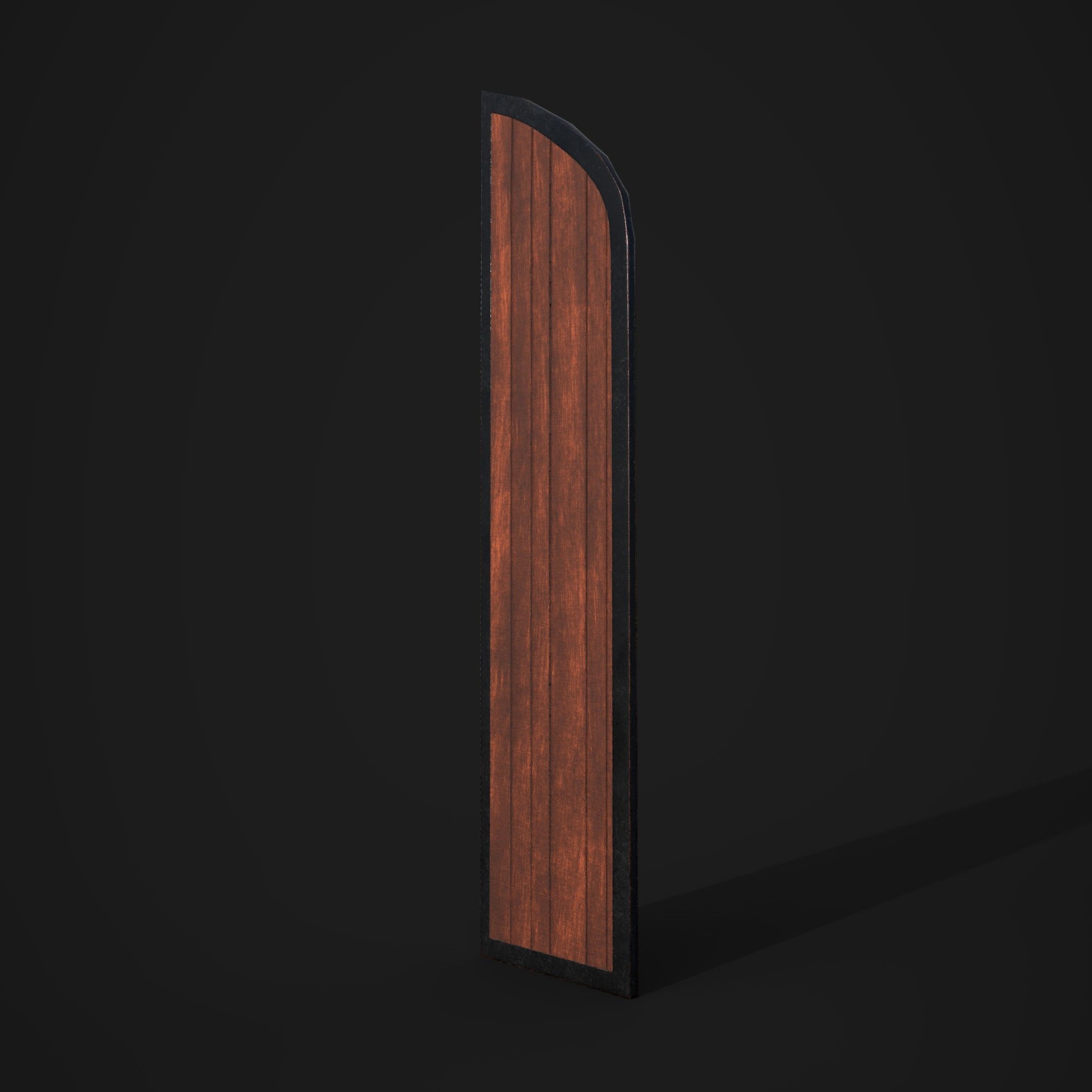 CASTLE DOOR Free low-poly 3D model_1