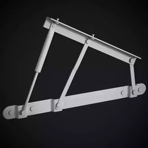 Bed mechanism Low-poly 3D model