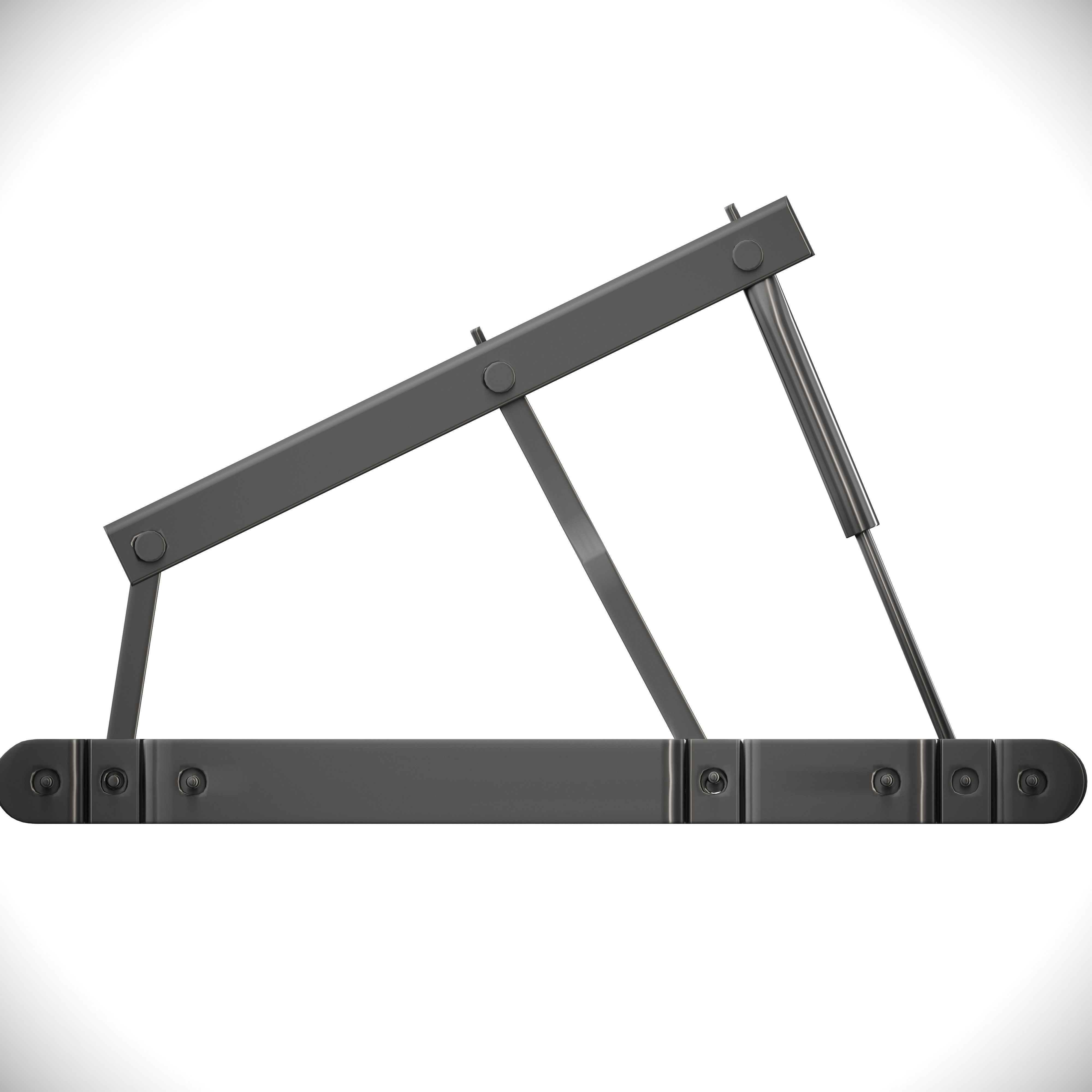 Bed mechanism Low-poly 3D model_2