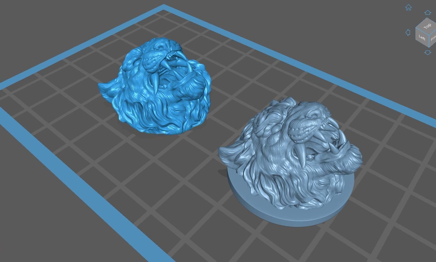 Tiger head in Japanese style 3D print model_22