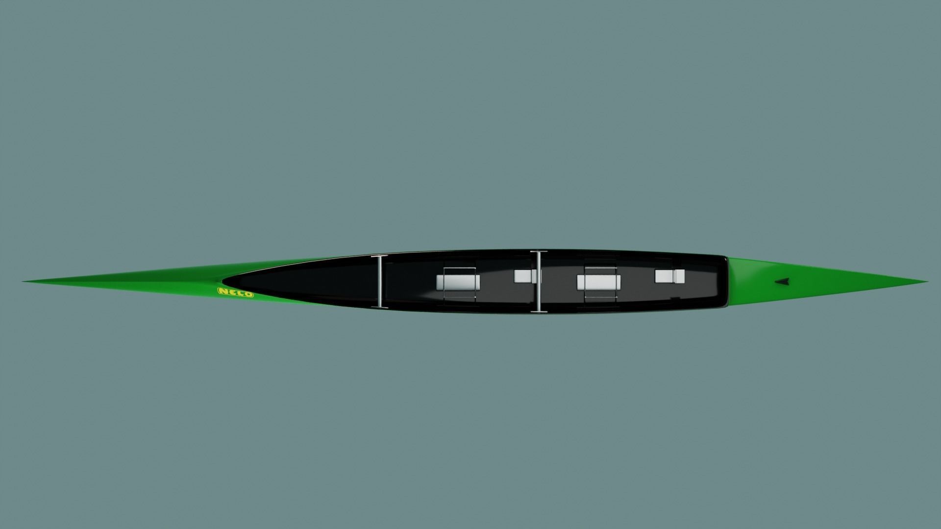 Sprint canoe - Nelo C2 CINCO 3D model_3