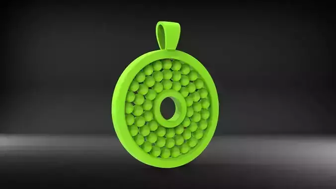 necklace pendant with dots