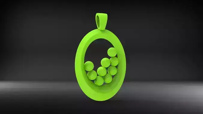 Silver necklace 3D print model