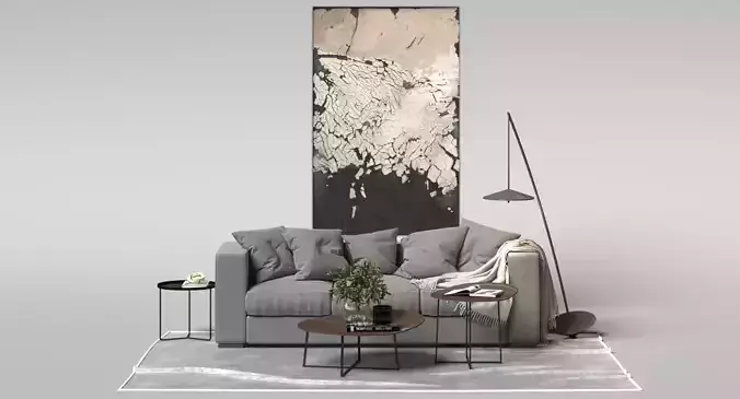 Modern interior living room set Cenova Sofa BoConcept