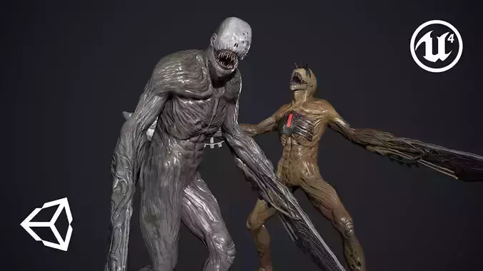 Evil Undead 4 Low-poly 3D model