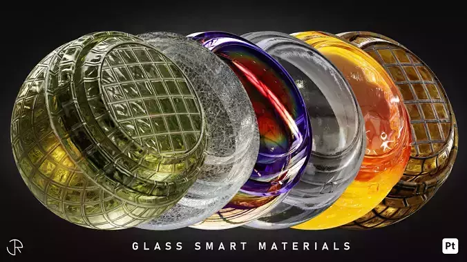 Glass Smart Materials for Substance 3D Painter  Texture