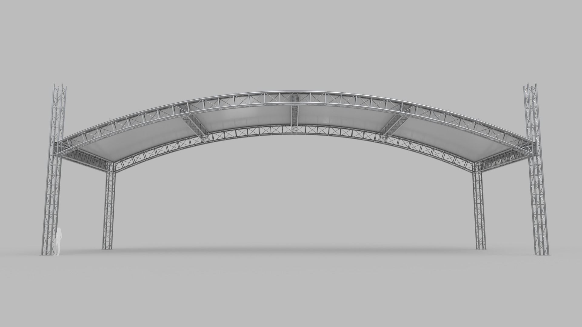 Giant Truss Arch Tent 3D model_1