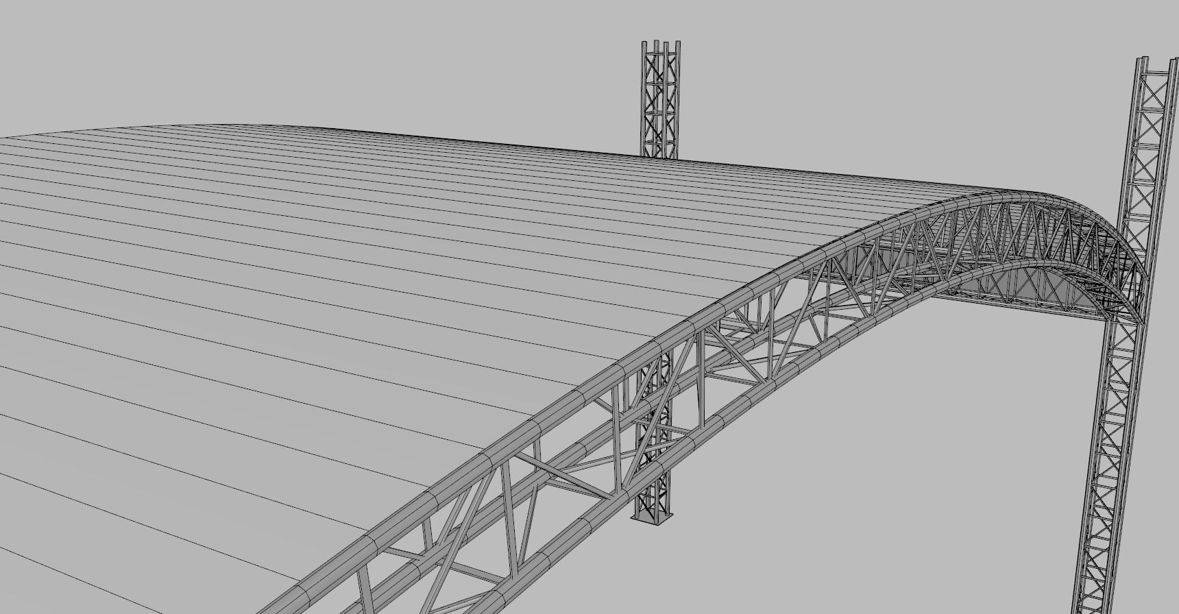 Giant Truss Arch Tent 3D model_9