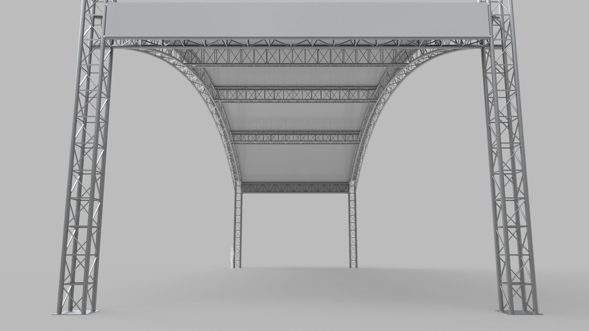 Giant Truss Arch Tent 3D model_3