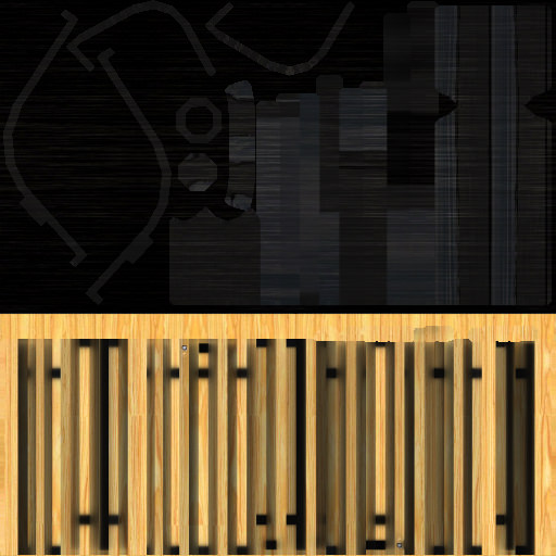 Bench park 3D model_5