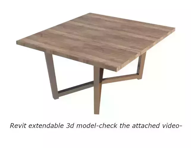 Skye Extendable Pedestal Dining Table 3D model