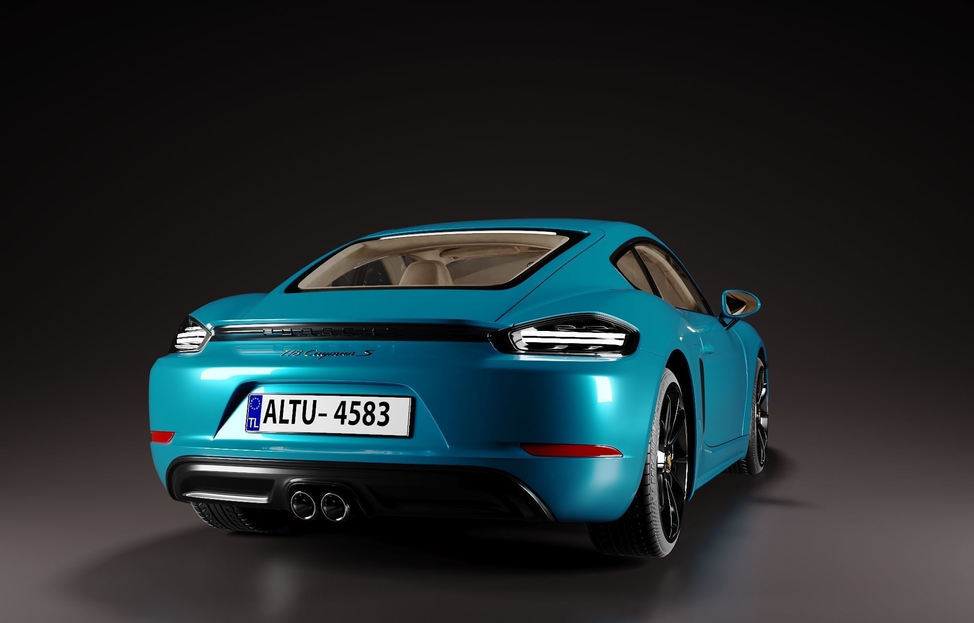 Porsche 718 Cayman S 3D model_4
