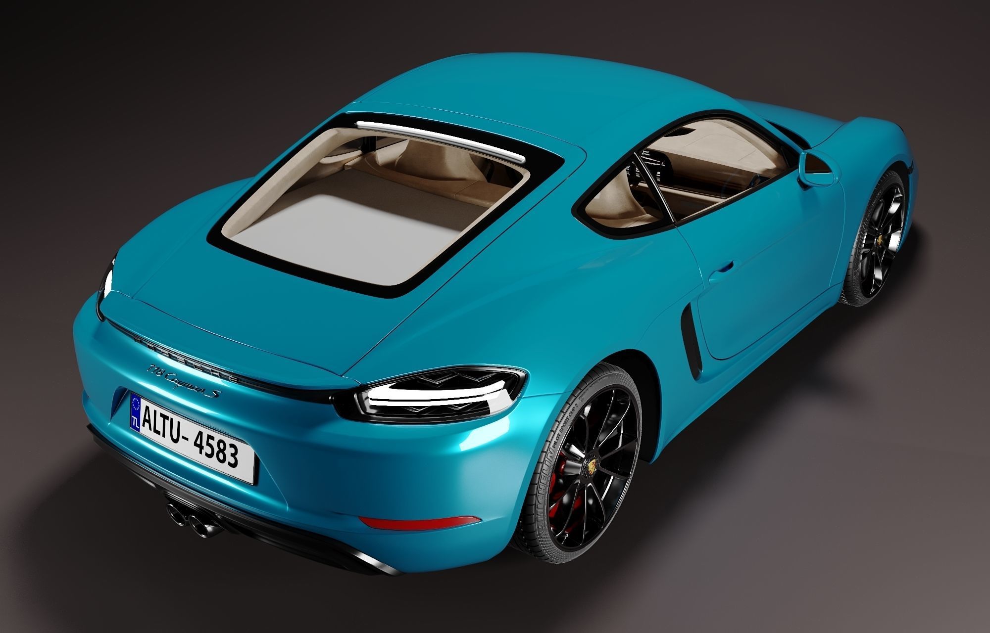 Porsche 718 Cayman S 3D model_3