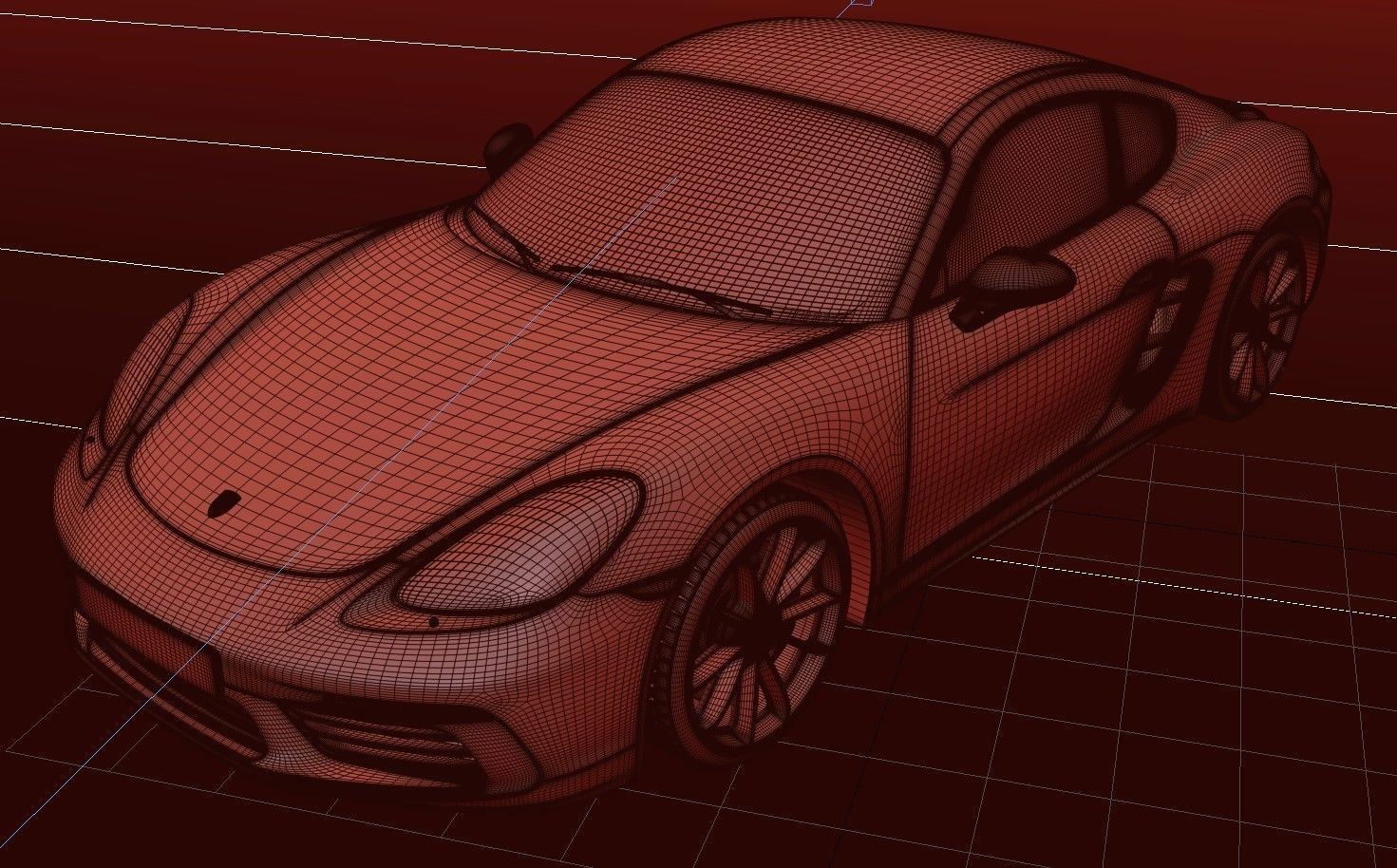 Porsche 718 Cayman S 3D model_7