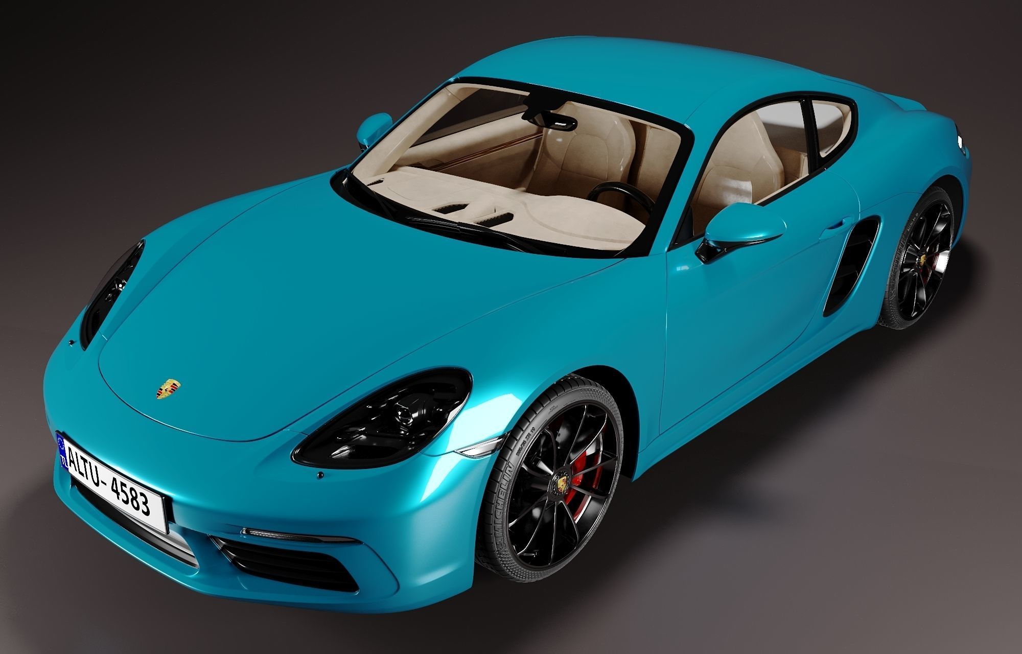 Porsche 718 Cayman S 3D model_2