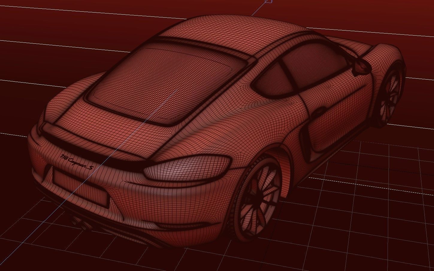 Porsche 718 Cayman S 3D model_10