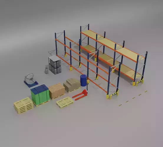 Warehouse asset 3D model