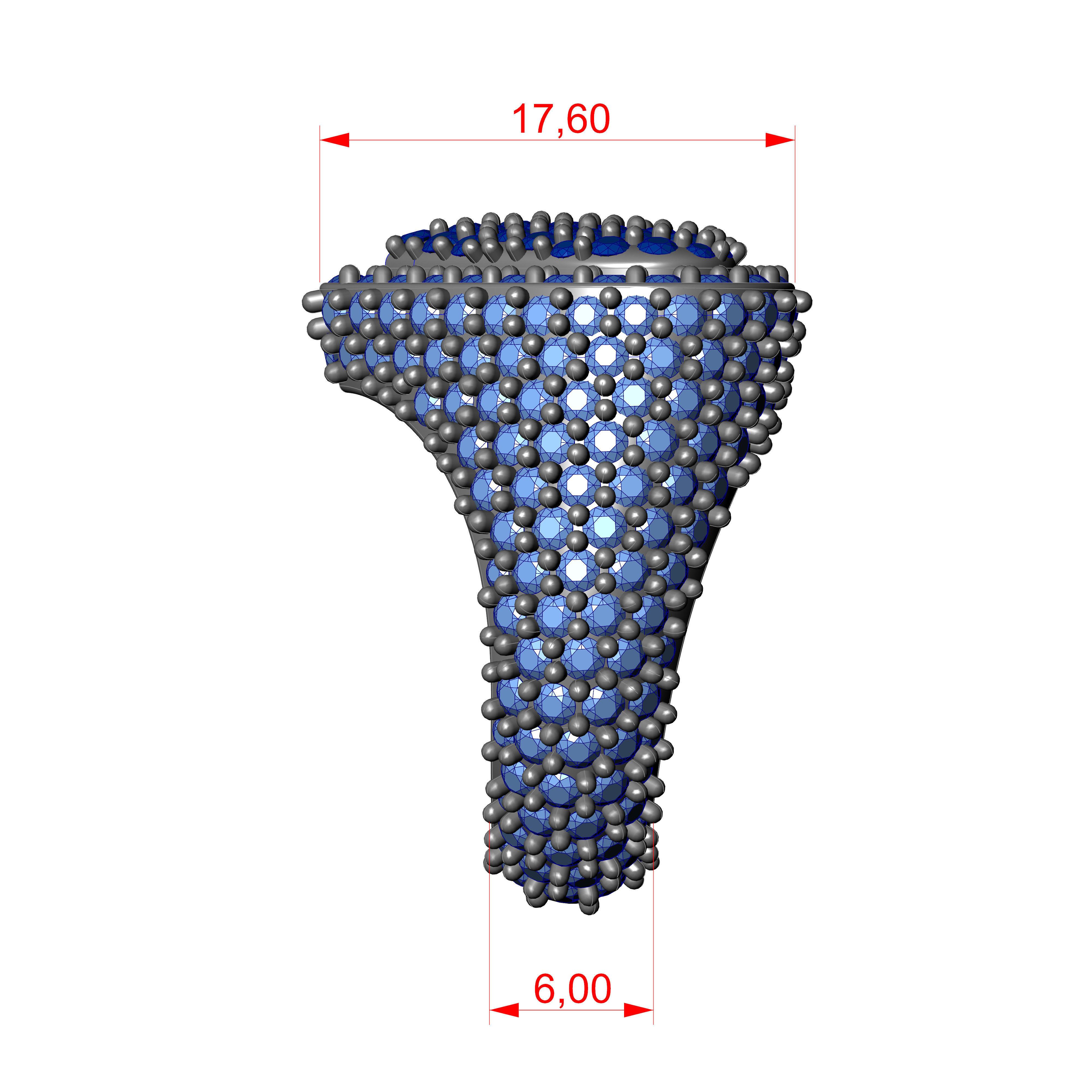 DIAMOND HEART RING  3D print model_5