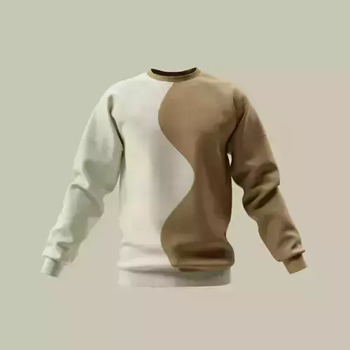 Oversize wave sweatshirt 