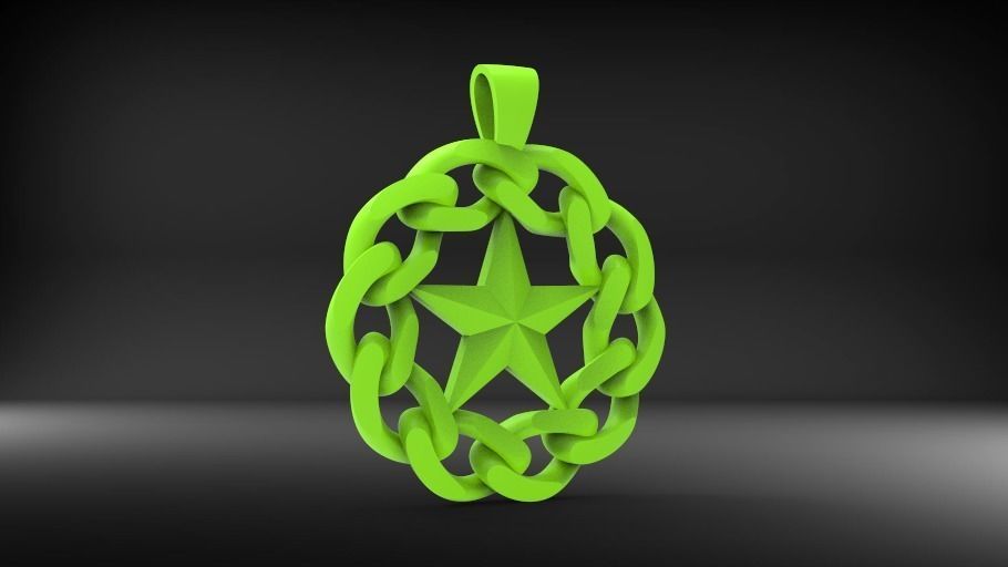 Pandent celtic knot pendant 3D Model Collection_18