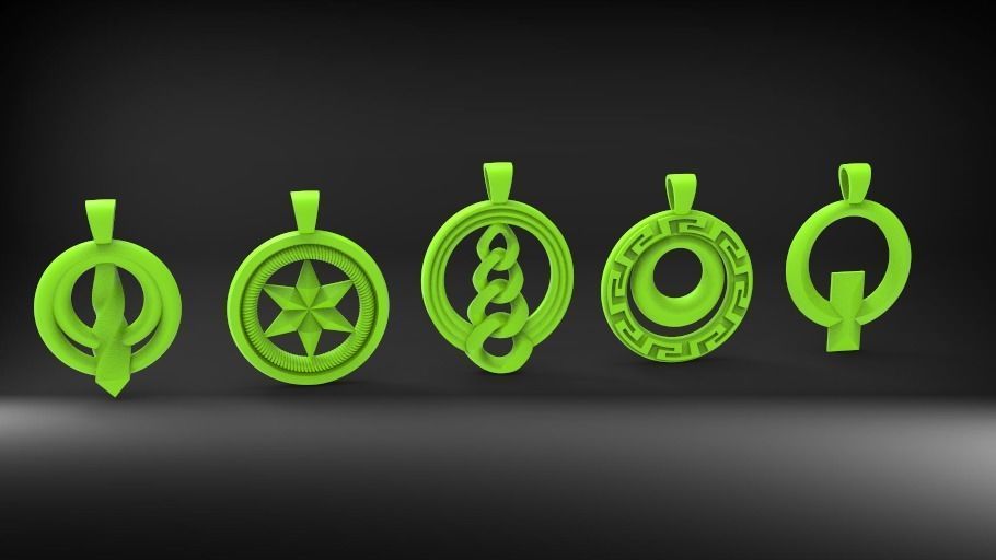 Pandent celtic knot pendant 3D Model Collection_10