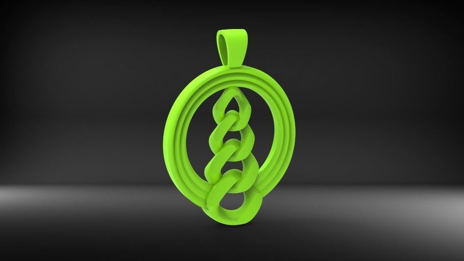 Pandent celtic knot pendant 3D Model Collection_13