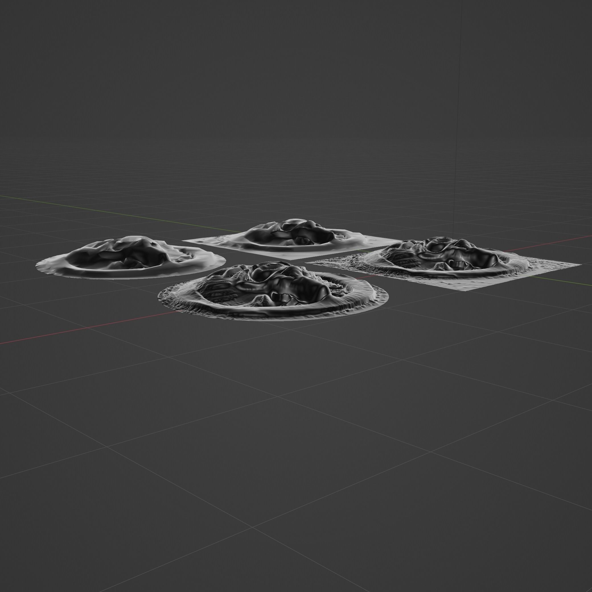 3D model and PBR textures of an ancient alien mosaic Low-poly 3D model_9