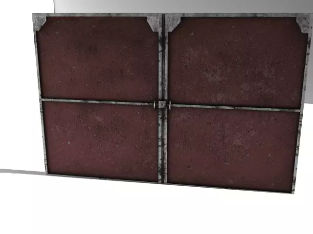 garage door LOWPOLY Free 3D model