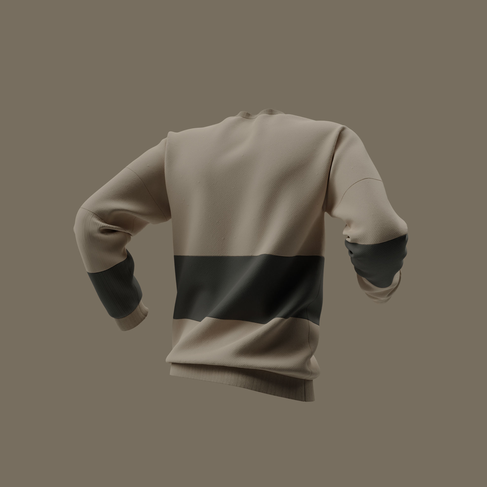 Oversize line sweatshirt 3D model_13