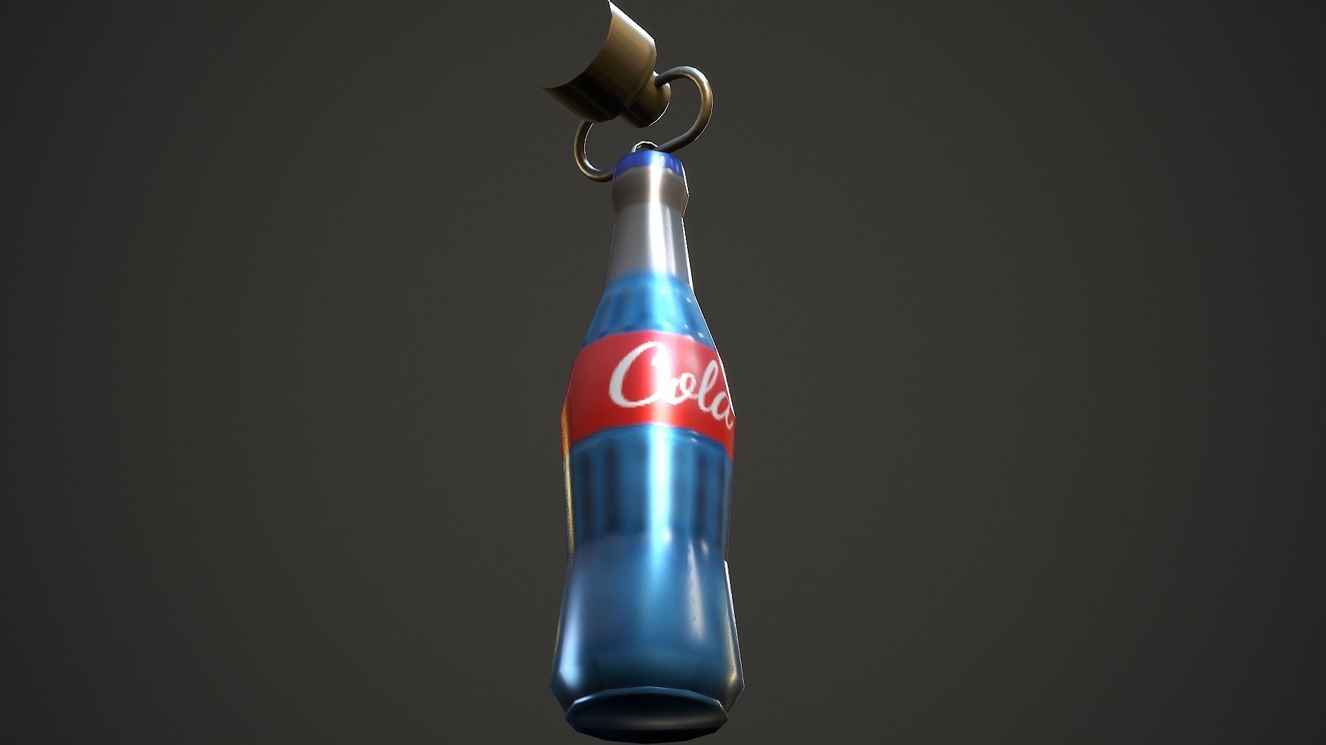 Bottle Weapon Charm - Low Poly Game Ready Low-poly 3D model_8