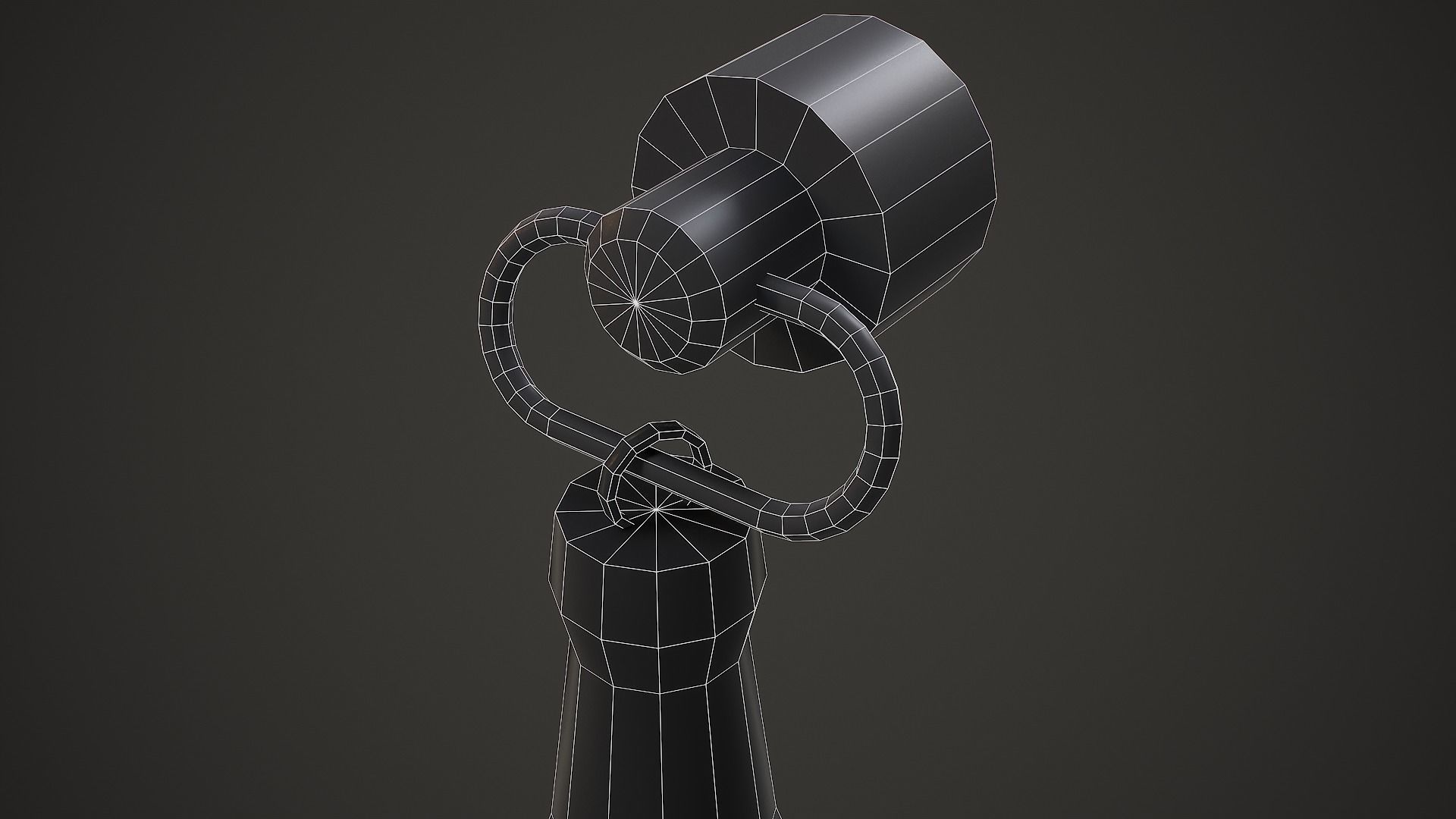 Bottle Weapon Charm - Low Poly Game Ready Low-poly 3D model_11