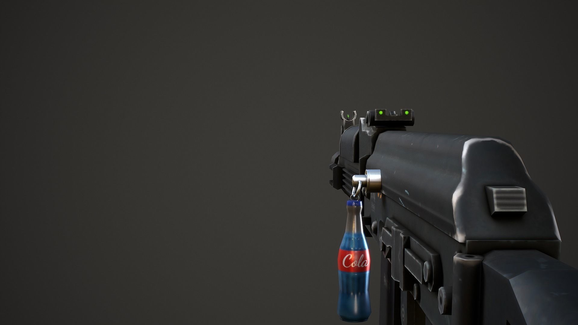 Bottle Weapon Charm - Low Poly Game Ready Low-poly 3D model_2