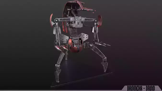 Droideka Game Ready Model  Low-poly 3D model