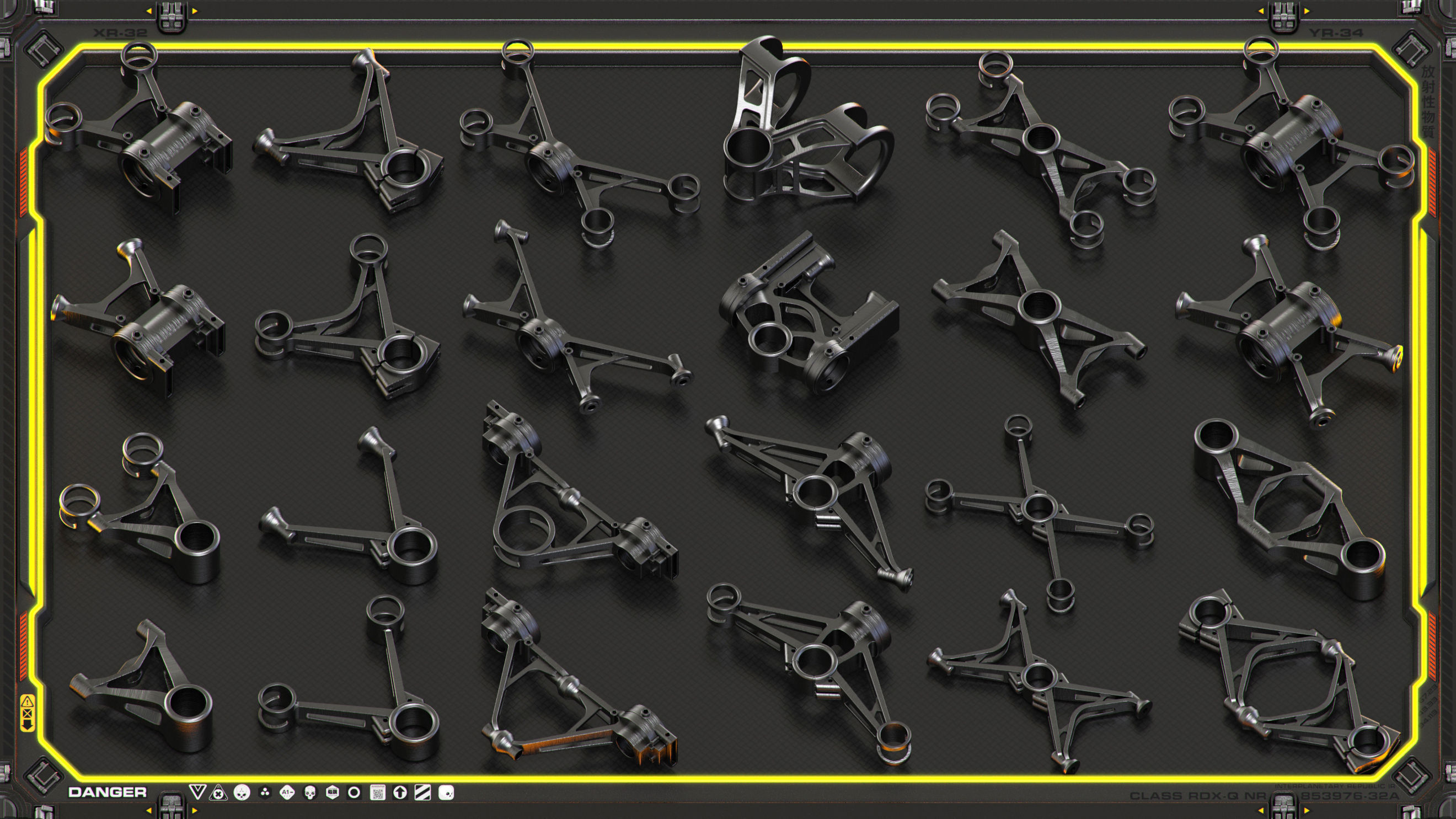 Sci-Fi Hard Surface KITBASH 490 DETAILS 3D model | CGTrader