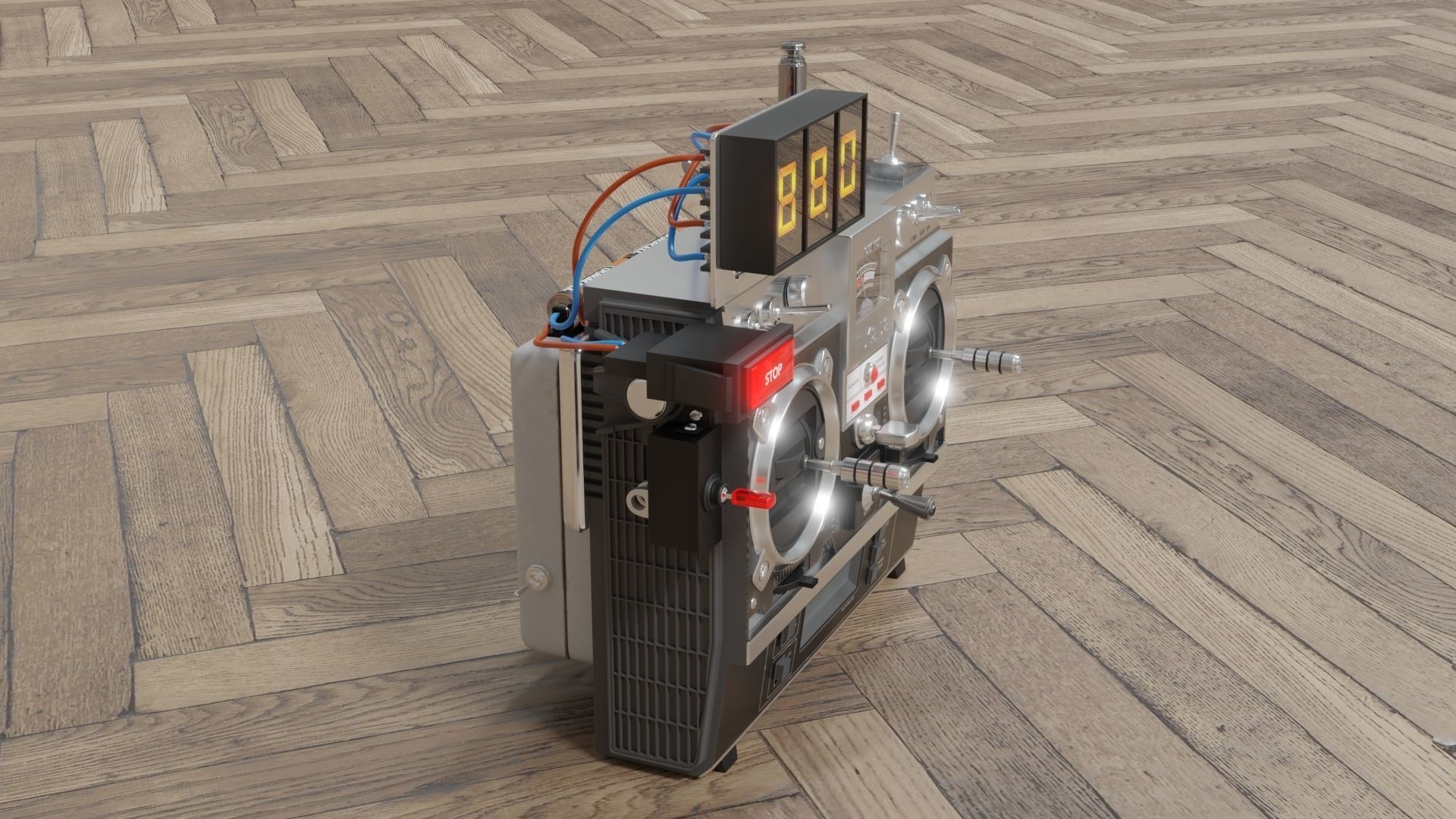 Doc Brown remote control 3D model_12