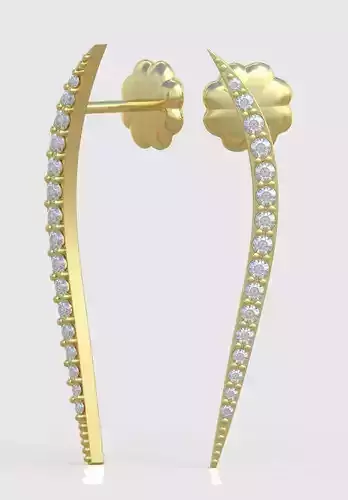 Earring 3D model 3D printable model 0190-13 3D print model