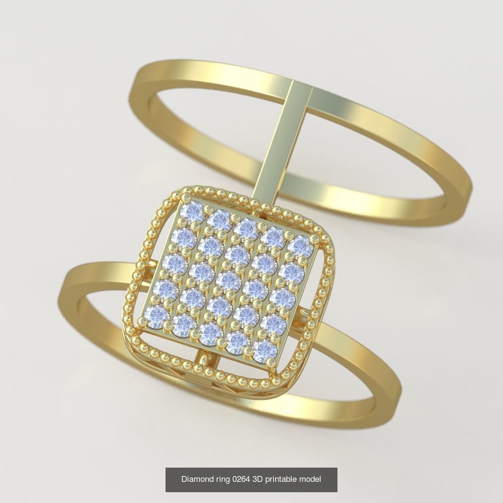 Ring Bracelet Earring and Pendant Set 3D printable model 0021 3D Model Collection_9