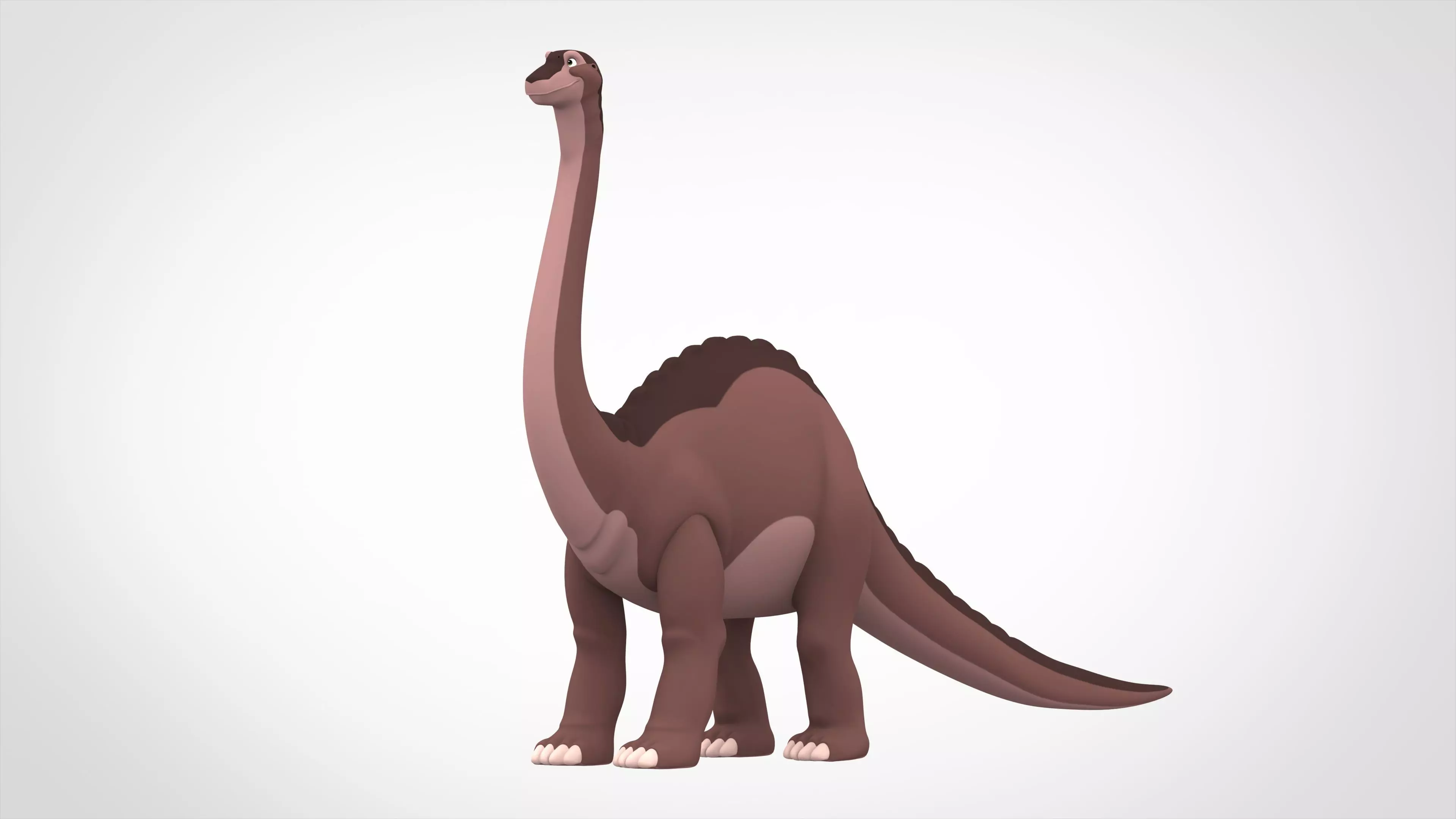 Bron Longneck 3D model_0