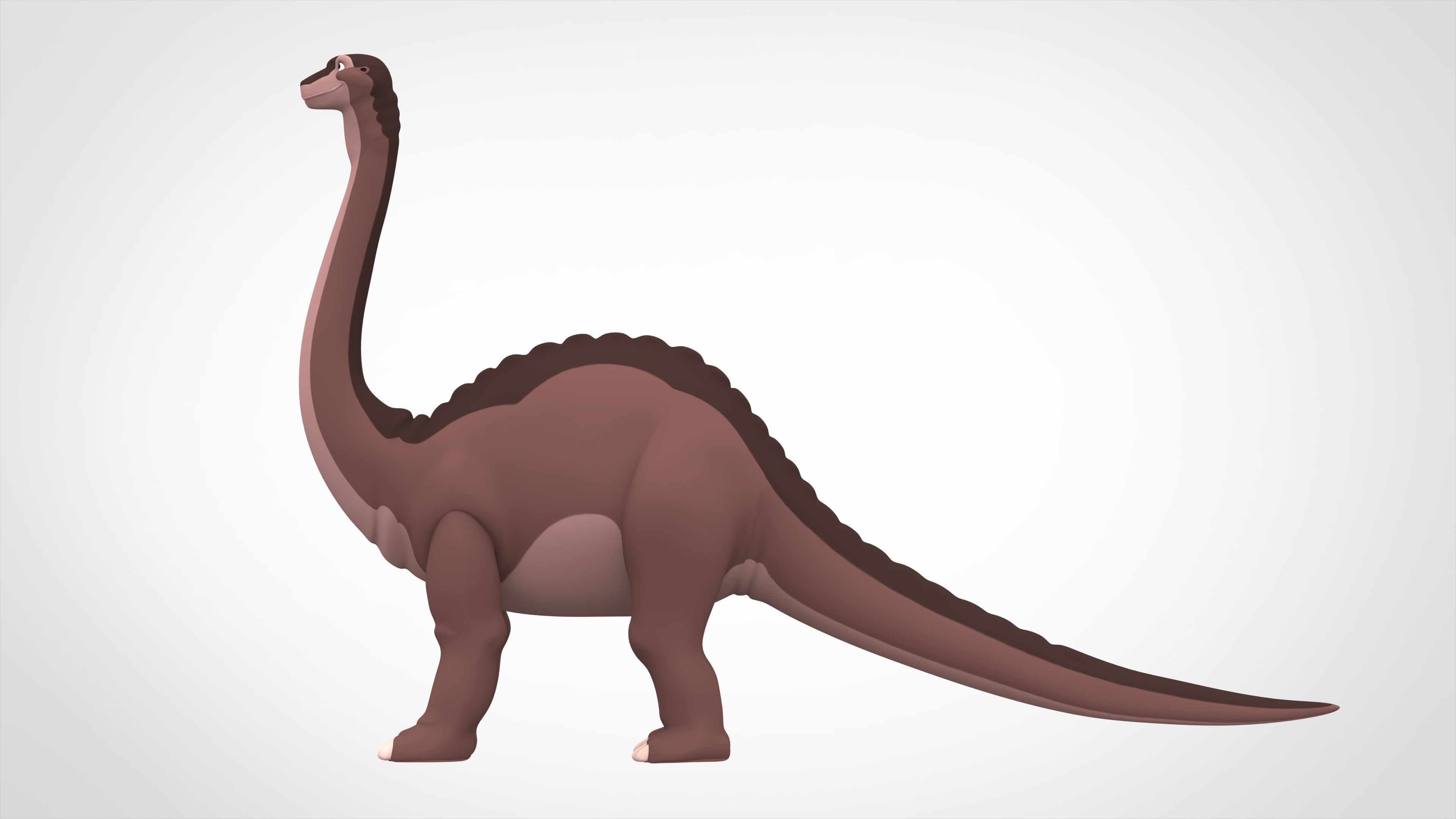 Bron Longneck 3D model_2