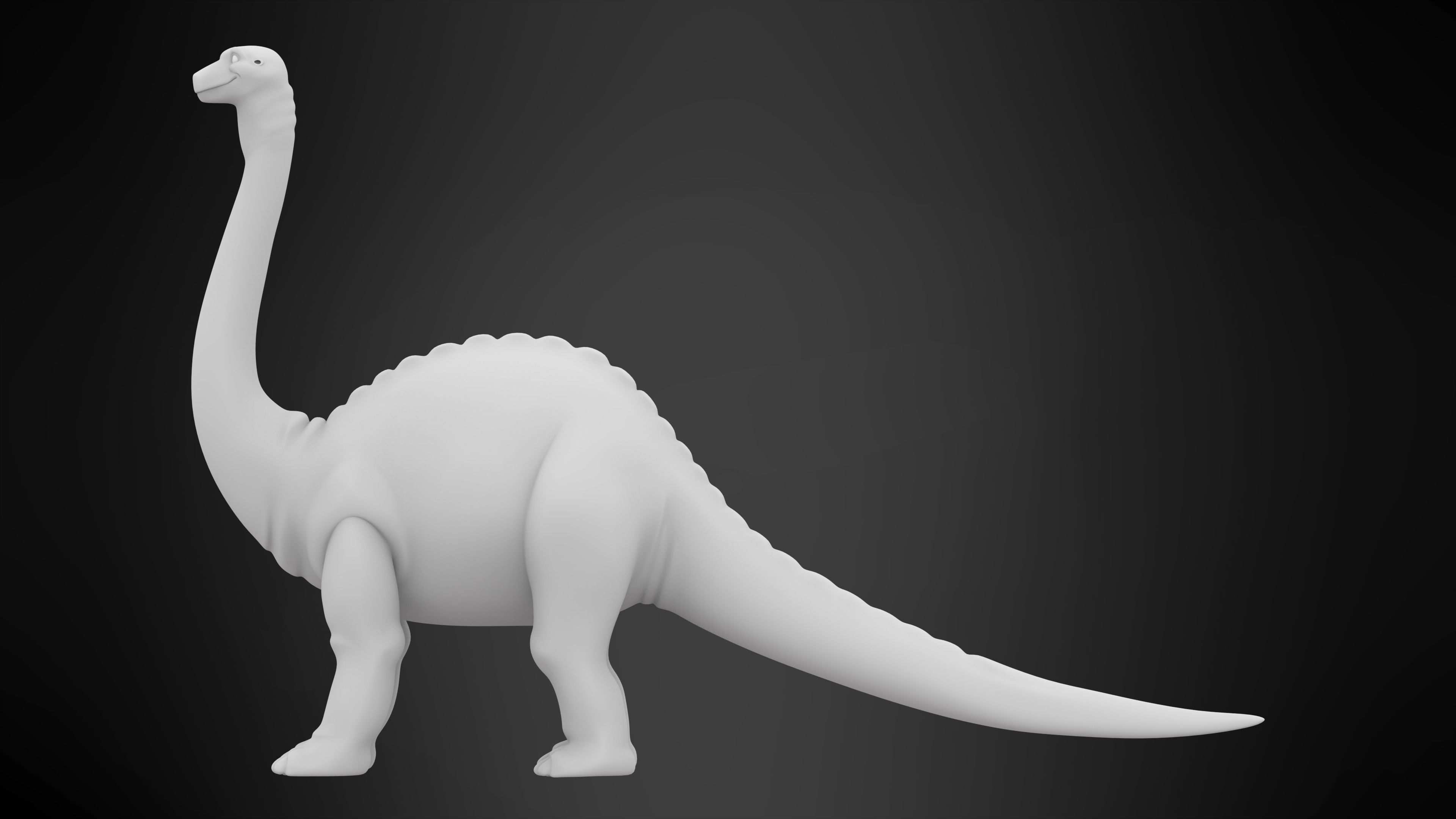 Bron Longneck 3D model_7