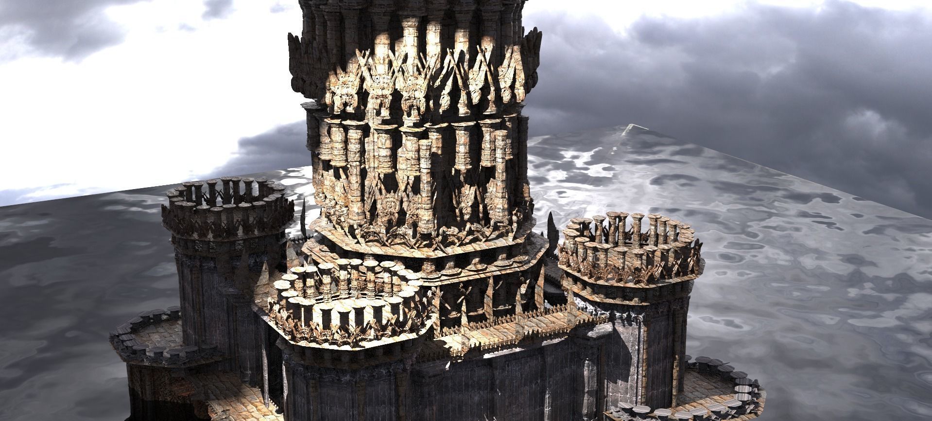 Ancient Elden Celtic Ruins 2  3D model_1