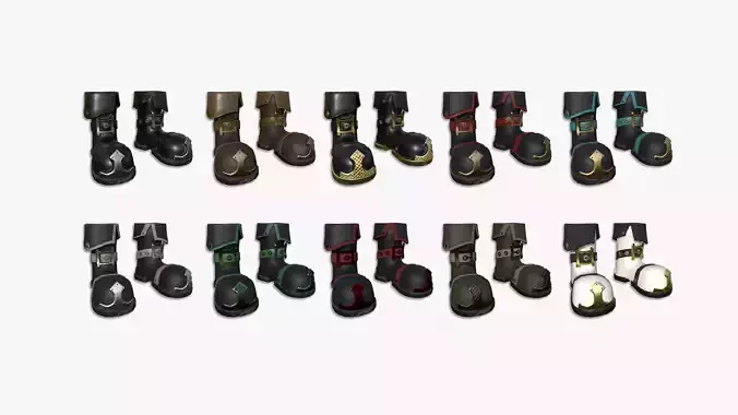 10 Medieval Boots A Collection - Fantasy Character Design 