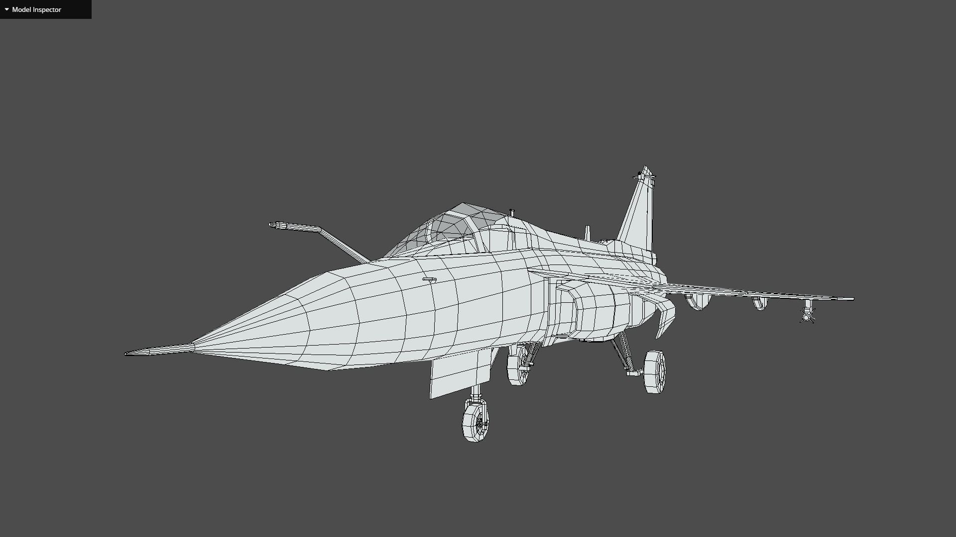 HAL Tejas Low-poly 3D model_7