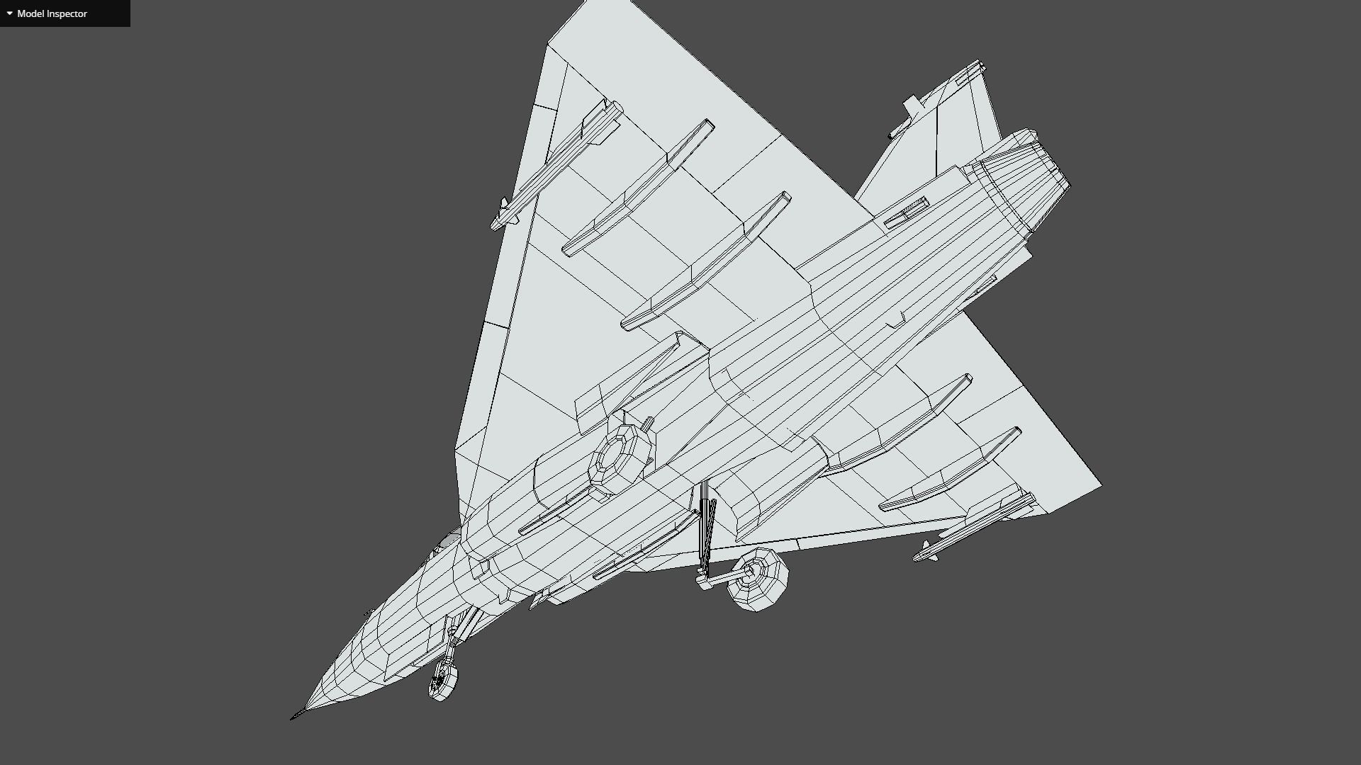 HAL Tejas Low-poly 3D model_9