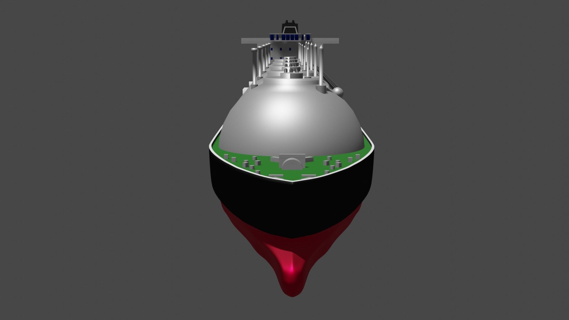 LNG Ship Low-poly 3D model_12