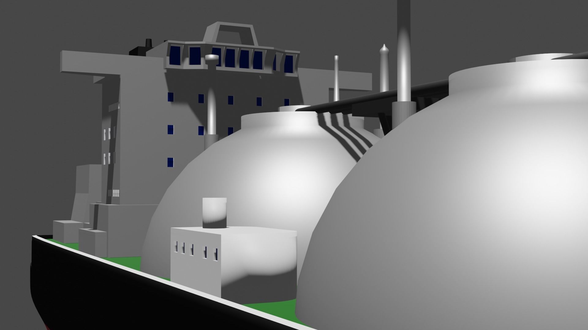 LNG Ship Low-poly 3D model_6